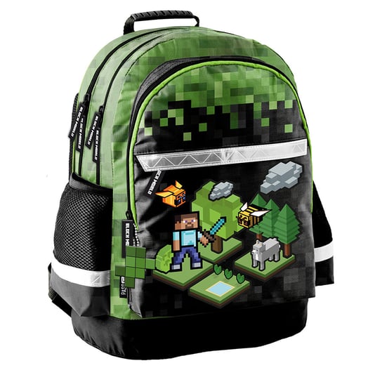 Plecak szkolny dla chłopca zielony Paso gry dwukomorowy Paso