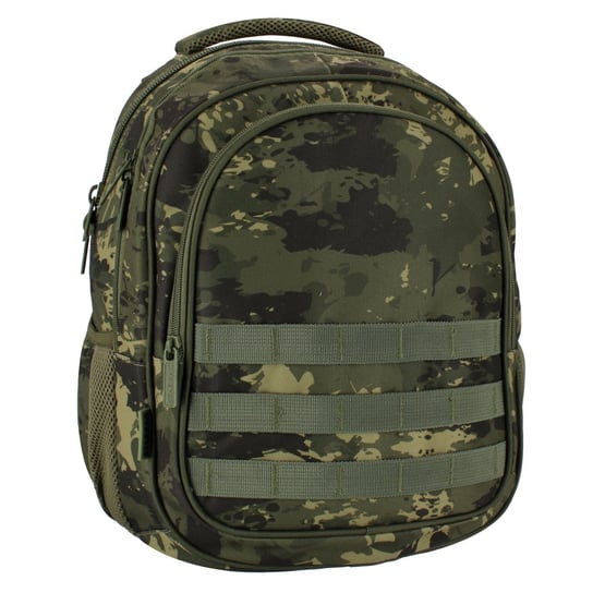 Plecak szkolny dla chłopca zielony Starpak Military trzykomorowy Starpak