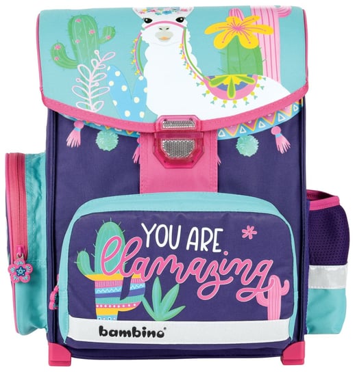 Plecak szkolny dla dziewczynki Bambino lama Bambino