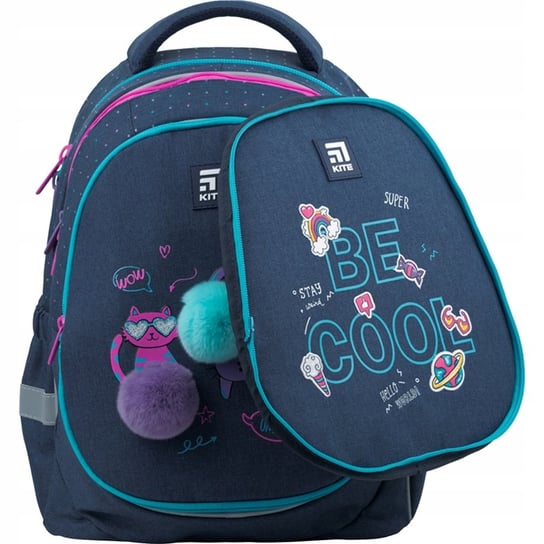 Plecak szkolny dla dziewczynki błękitny KITE wielokomorowy KITE