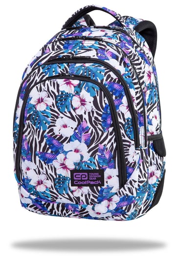 Plecak szkolny dla dziewczynki CoolPack kwiaty trzykomorowywielokomorowy CoolPack