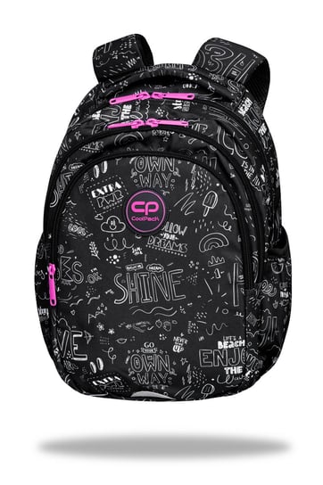Plecak szkolny dla dziewczynki czarny CoolPack  dwukomorowy CoolPack