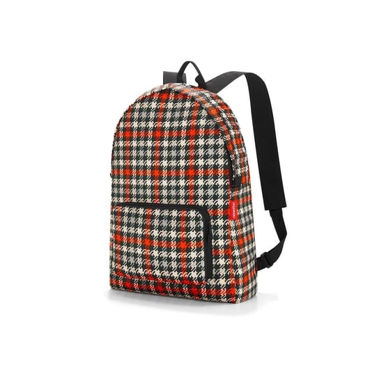 Plecak szkolny dla dziewczynki czerwony Reisenthel kratka Reisenthel