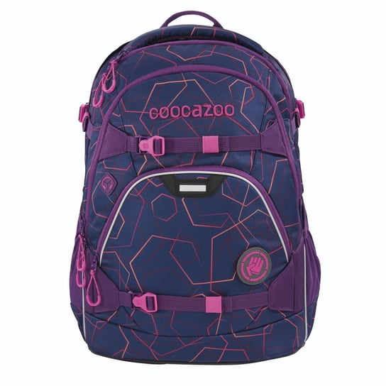 Plecak szkolny dla dziewczynki fioletowy Coocazoo Laserbeam Plum dwukomorowy Coocazoo