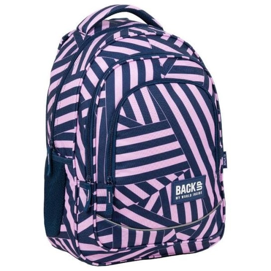 Plecak szkolny dla dziewczynki fioletowy Derform PLB3X11 dwukomorowy Derform