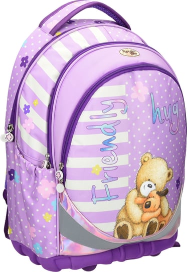 Plecak szkolny dla dziewczynki fioletowy   trzykomorowy Eurocom