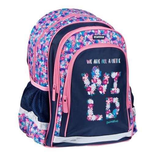 Plecak szkolny dla dziewczynki granatowy Starpak Enchantimals  jednokomorowy Starpak