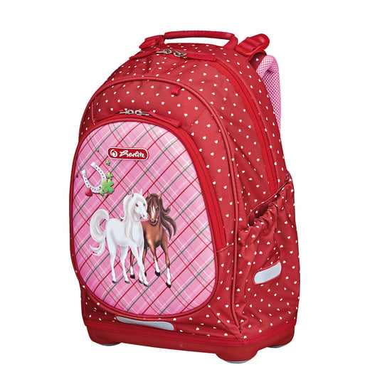 Plecak szkolny dla dziewczynki Herlitz konie dwukomorowy Herlitz