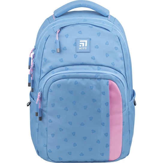 Plecak szkolny dla dziewczynki jasnobłękitny KITE  dwukomorowy KITE