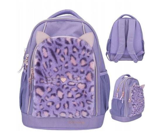 Plecak szkolny dla dziewczynki jasnofioletowy Depesche Depesche