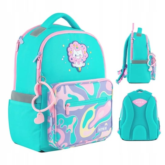 Plecak szkolny dla dziewczynki klasa 1-3 zielony Kite KITE