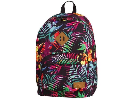 Plecak szkolny dla dziewczynki, liście, czarny, Cross Tropical Island 73912CP CoolPack CoolPack