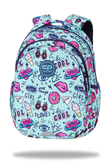 Plecak szkolny dla dziewczynki morski CoolPack dwukomorowy CoolPack
