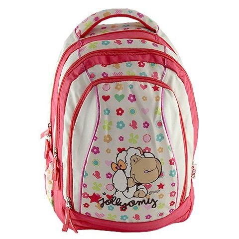 Plecak szkolny dla dziewczynki Nici Owieczka Jolly trzykomorowy Nici