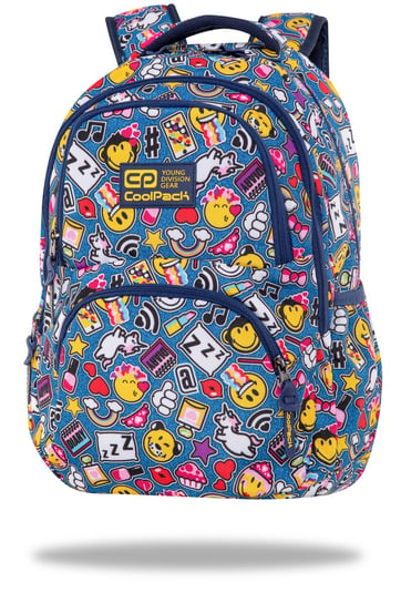 Plecak szkolny dla dziewczynki niebieski CoolPack  trzykomorowy CoolPack
