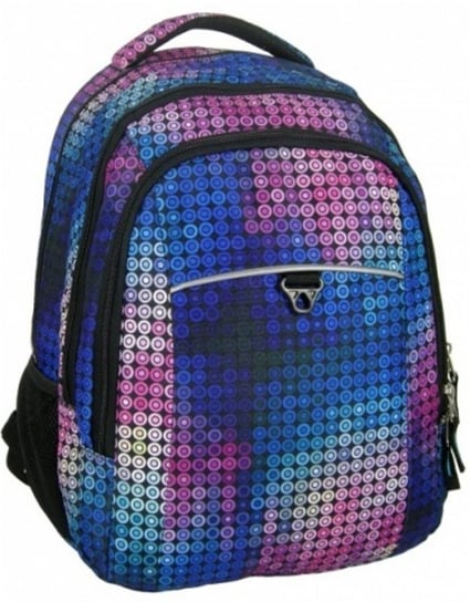 Plecak szkolny dla dziewczynki niebieski Derform Jetbag trzykomorowy Derform