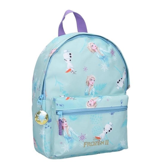Plecak szkolny dla dziewczynki niebieski Frozen - Kraina Lodu Kraina Lodu  jednokomorowy Frozen - Kraina Lodu