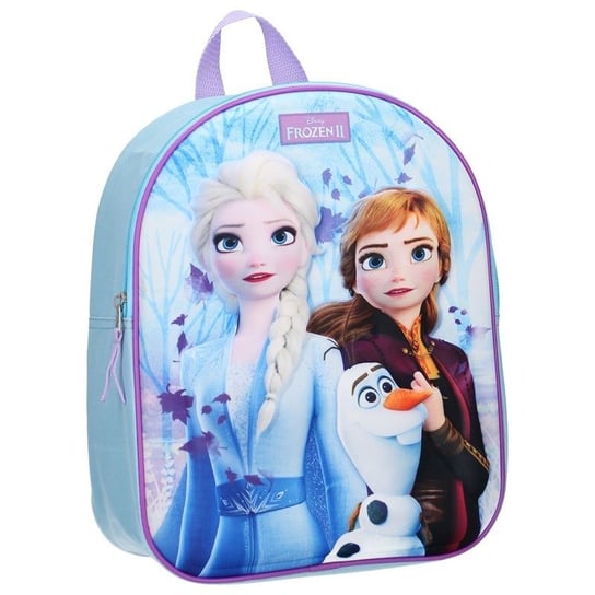 Plecak szkolny dla dziewczynki niebieski Frozen - Kraina Lodu Kraina Lodu Kraina Lodu jednokomorowy Frozen - Kraina Lodu