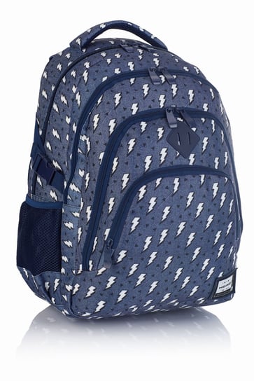 Plecak szkolny dla dziewczynki niebieski Head trzykomorowy Head