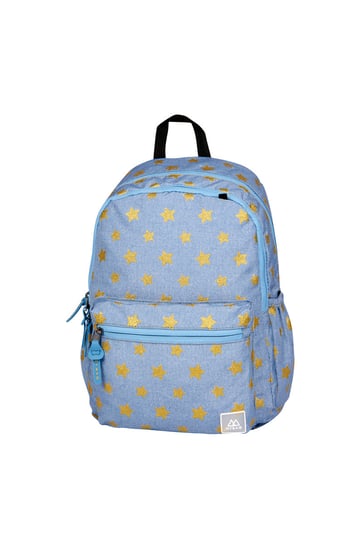 Plecak szkolny dla dziewczynki niebieski Mybaq  dwukomorowy Mybaq