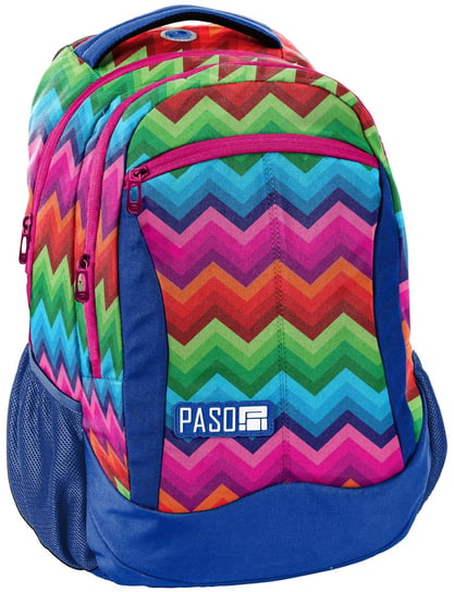 Plecak szkolny dla dziewczynki Paso trzykomorowy Paso