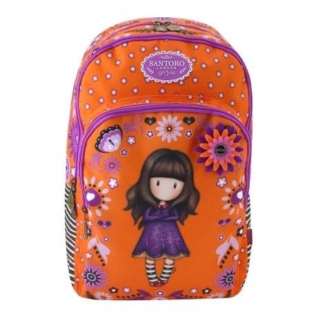 Plecak szkolny dla dziewczynki pomarańczowy Santoro London Cobwebs Santoro London