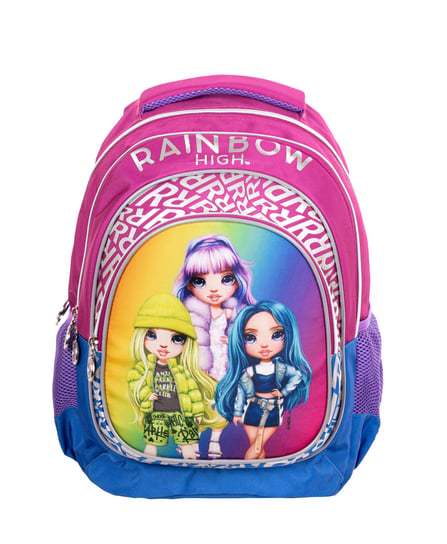 Plecak szkolny dla dziewczynki Rainbow High trzykomorowy Rainbow High