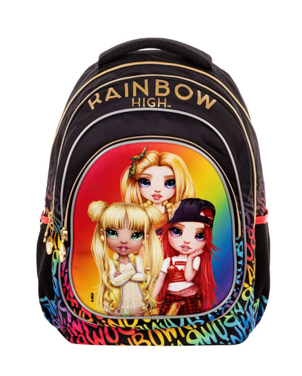 Plecak szkolny dla dziewczynki Rainbow High trzykomorowy Rainbow High