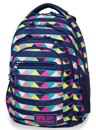 Plecak szkolny dla dziewczynki różnokolorowy CoolPack czterokomorowy CoolPack