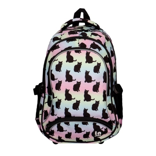 Plecak szkolny dla dziewczynki różnokolorowy incood kot trzykomorowy incood