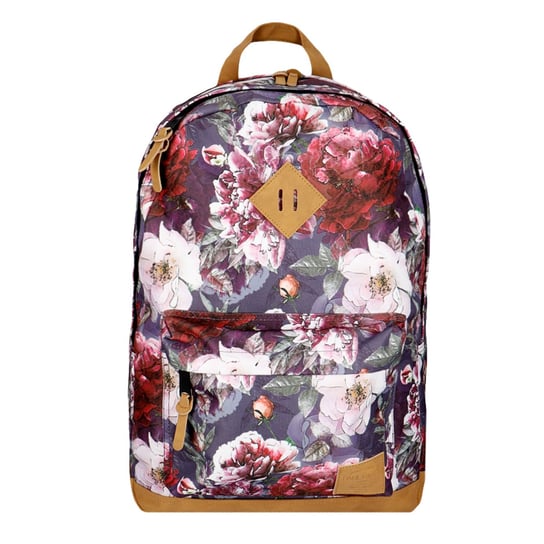 Plecak szkolny dla dziewczynki różnokolorowy incood kwiaty dwukomorowy incood