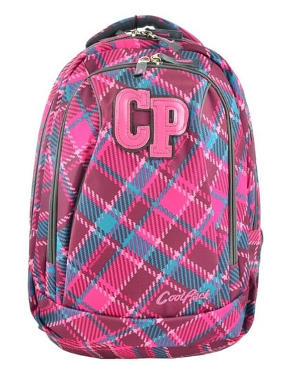 Plecak szkolny dla dziewczynki różnokolorowy Patio kratka wielokomorowy Patio