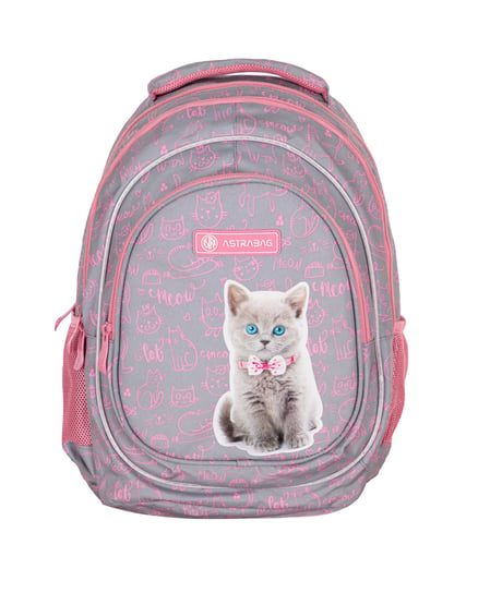 Plecak szkolny dla dziewczynki różowy ASTRABAG trzykomorowy ASTRABAG