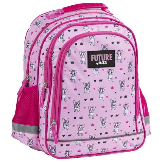 Plecak szkolny dla dziewczynki różowy BackUp dwukomorowy BackUp