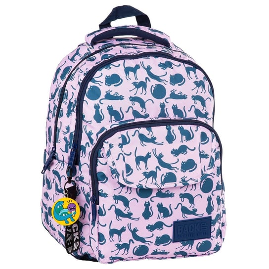 Plecak szkolny dla dziewczynki różowy BackUp trzykomorowy BackUp