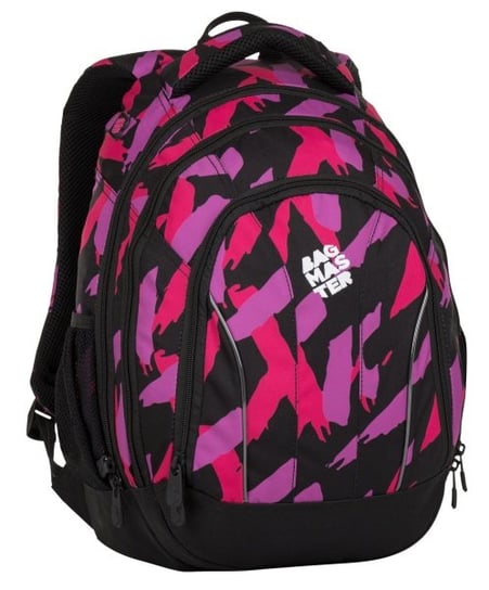 Plecak szkolny dla dziewczynki różowy BAGMASTER trzykomorowy BAGMASTER