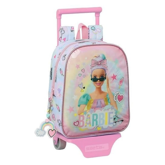 Plecak szkolny dla dziewczynki różowy Barbie Girl Power 805 z elementami odblaskowymi Barbie