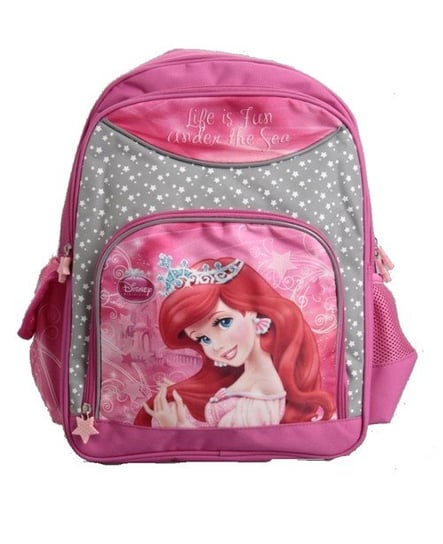 Plecak szkolny dla dziewczynki różowy Beniamin Księżniczki Disneya dwukomorowy Beniamin