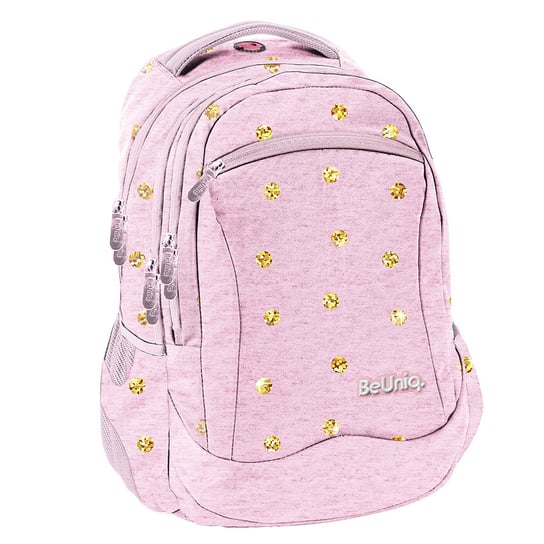 Plecak szkolny dla dziewczynki różowy BeUniq trzykomorowy Be Uniq.