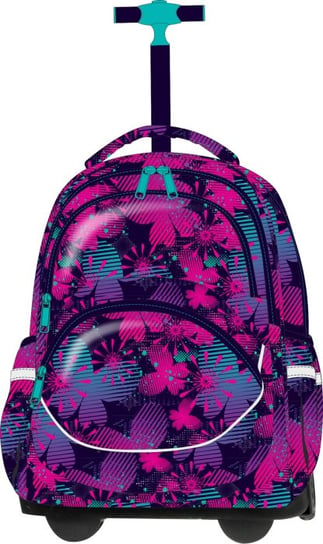 Plecak szkolny dla dziewczynki różowy CoolPack na kółkach dwukomorowy CoolPack
