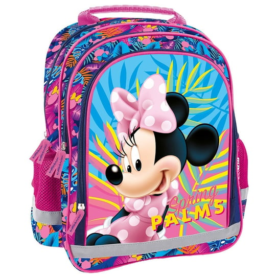 Plecak szkolny dla dziewczynki różowy Derform Myszka Minnie dwukomorowy Derform