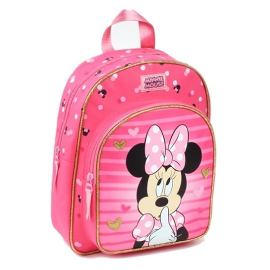 Plecak szkolny dla dziewczynki różowy Disney Myszka Minnie jednokomorowy Disney