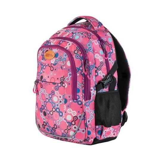 Plecak szkolny dla dziewczynki różowy Easy dwukomorowy Easy