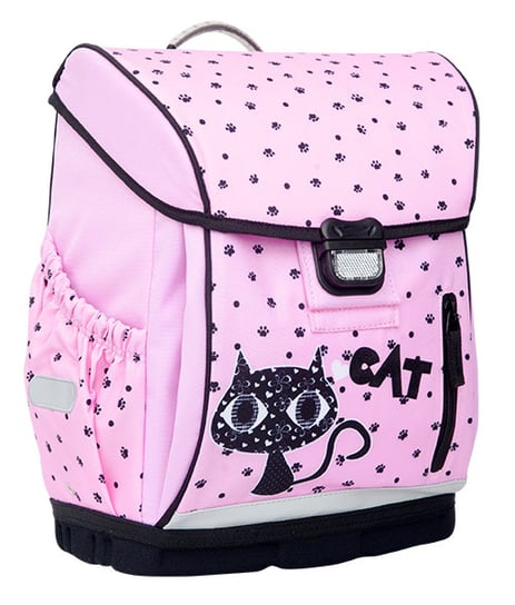 Plecak szkolny dla dziewczynki różowy Hame Black Cat jednokomorowy Hama