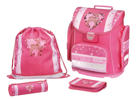 Plecak szkolny dla dziewczynki różowy Herlitz Heart Fawn Herlitz