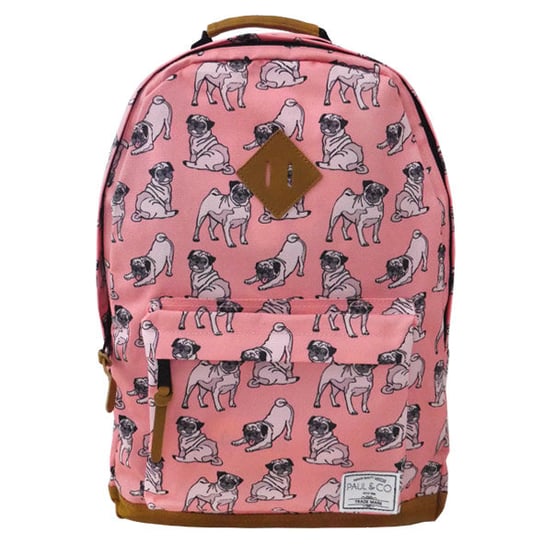 Plecak szkolny dla dziewczynki różowy Incood Mopsy dwukomorowy incood