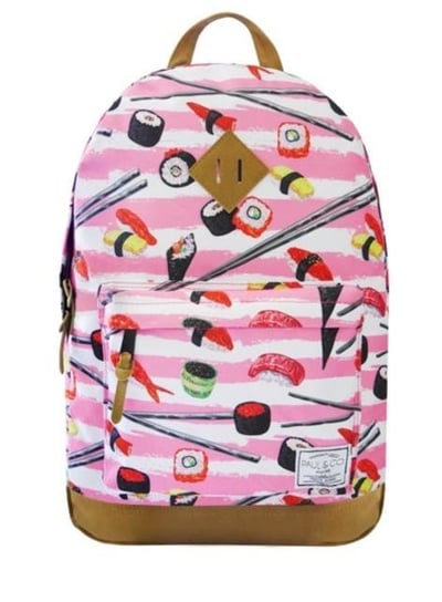 Plecak szkolny dla dziewczynki różowy Incood Sushi jednokomorowy incood