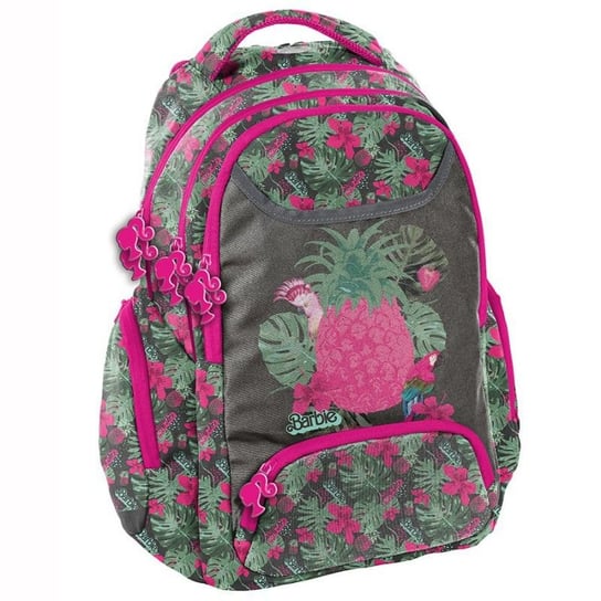 Plecak szkolny dla dziewczynki różowy Paso Barbie trzykomorowy Paso