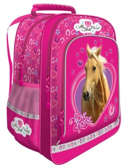 Plecak szkolny dla dziewczynki różowy St. Majewski My Little Friends konie Ma Bella Cheval