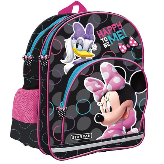 Plecak szkolny dla dziewczynki różowy Starpak Myszka Minnie bajkowy dwukomorowy Starpak